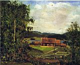 Edvard Munch Landscape_ Maridalen by Oslo painting